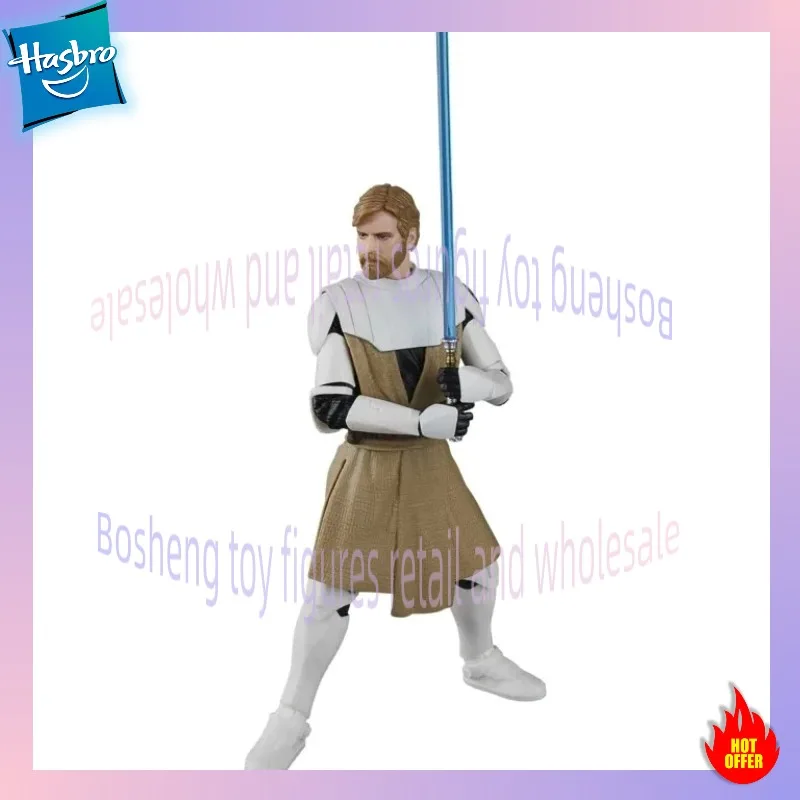 Hasbro original Star Wars Black Series Clone Wars Obi-Wan and Clone Trooper toy figurine collection Suitable for boys and girls view 3