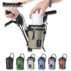 Rhinowalk Bicycle Water Bottle Bag 1.6L Cycling Handlebar Bag Portable Bike Front Bag Fit Folding Bike Riding Commuting Pack