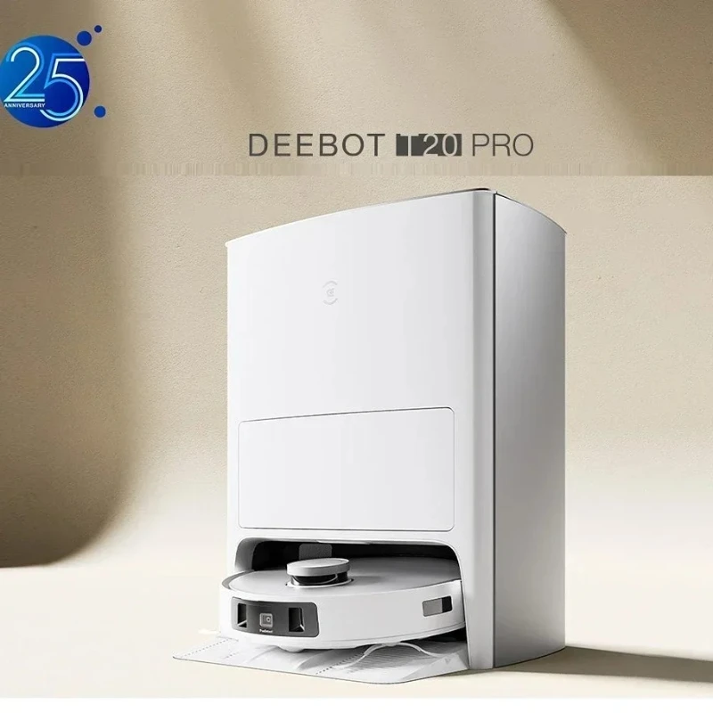 

Робот-пылесос Ecovacs DEEBOT T20 PRO PLUS 6000 Па 55 ℃ Швабра для горячей воды 5200 мАч X1 OMNI Обновление роботов De Limpieza Comerciales