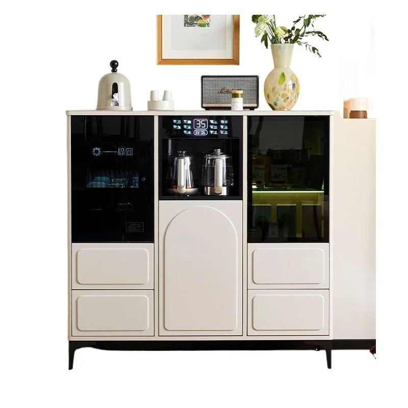 

2025 new model, cream style household solid wood tea bar machine, high-end living room intelligent automatic integrated water