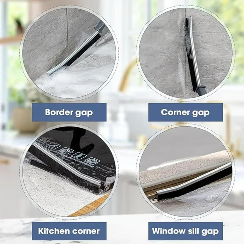 Crevice Gap Cleaning Brush Corner Groove Window Cleaning Brush Tile Grout Scrubbing Brush Toilet Kitchen Tile Dead Angle Cleaner