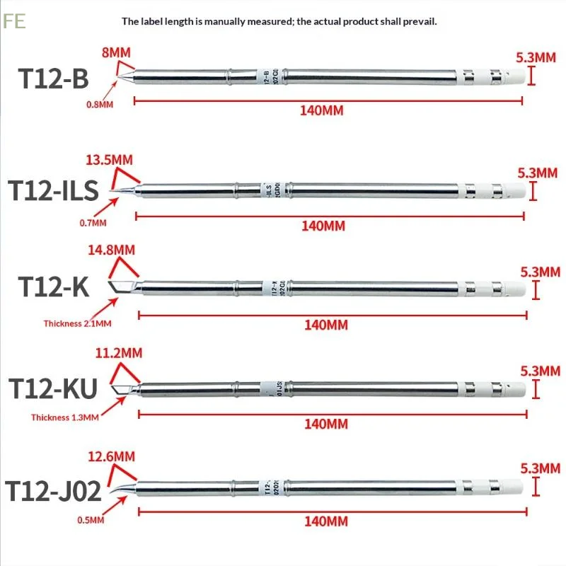 

[F] T12 I ILS J02 JL02 K KU Soldering Iron Tips For Hakko Fx951 DIY T12 Electric Soldering Iron Soldering Station Welding Tools