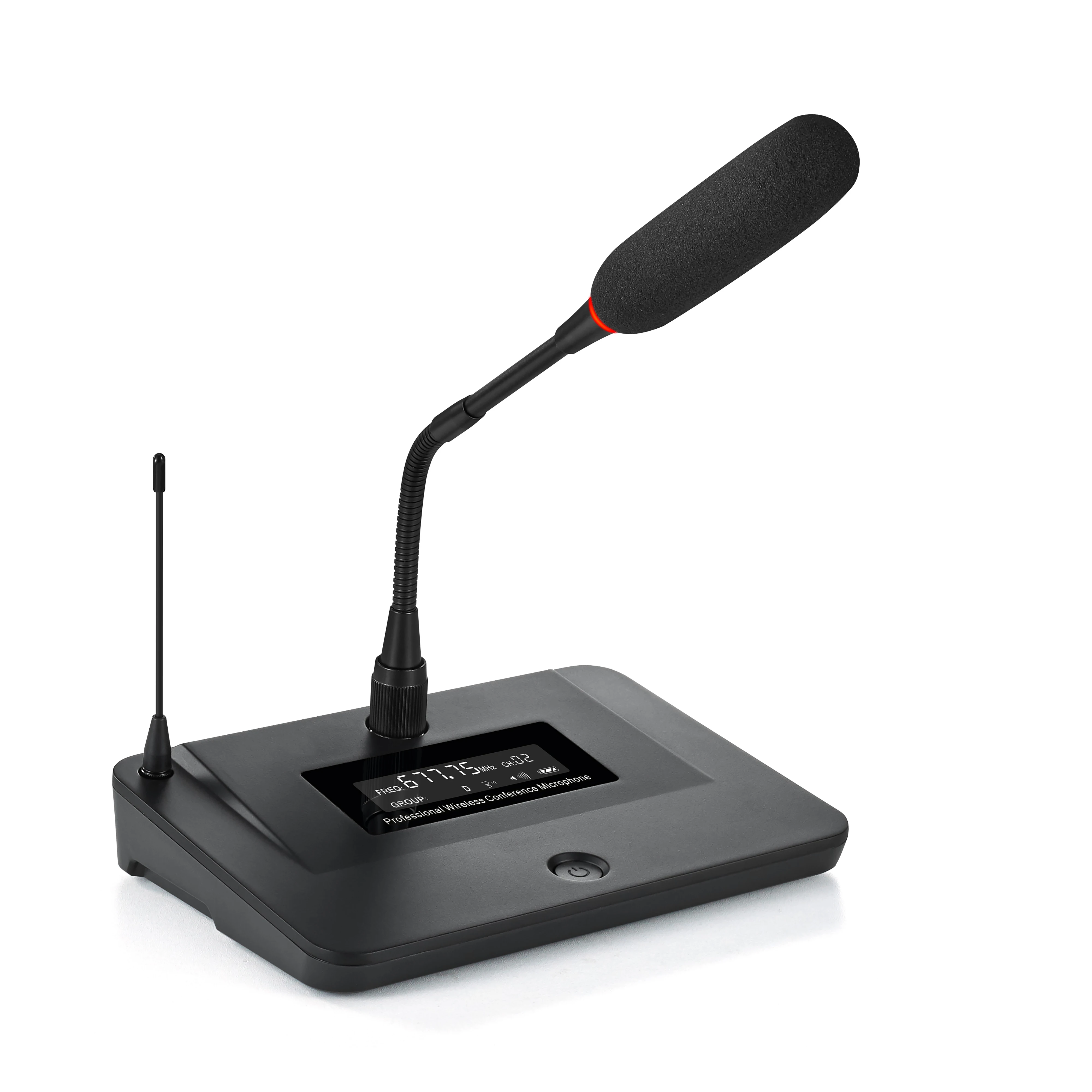Cardioid Polar Pattern Gooseneck Condenser Type Noise Cancelling Lightweight Portable Zinc Alloy Wireless Communication Mic