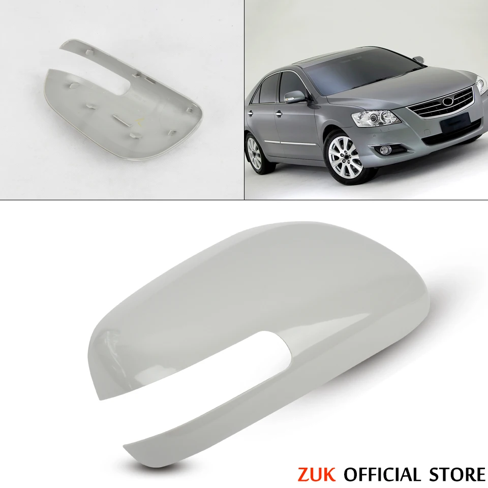 

ZUK For TOYOTA CAMRY AURION 2006-2011 Asian Model VIOS 2008-2013 Unpianted Outer Door Rearview Side Mirror Cover Housing Shell