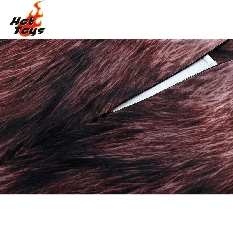 SN66 Animal Wolf 3D Print Petsuit with Tail Furry Cosplay Costume Full Cover Crotch Zipper Jumpsuit Men Zentai Bodysuit 2 @ w $