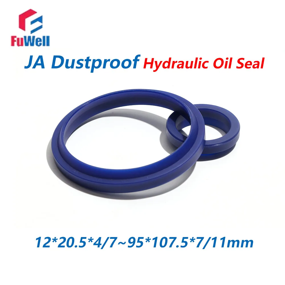 

Fuwell 5pcs Polyurethane JA Type Cylinder SealRing Dust-Proof Oil Seal DH Forklift PU Seal Gasket 12*20.5*4*7mm~95*107.5*7*11mm