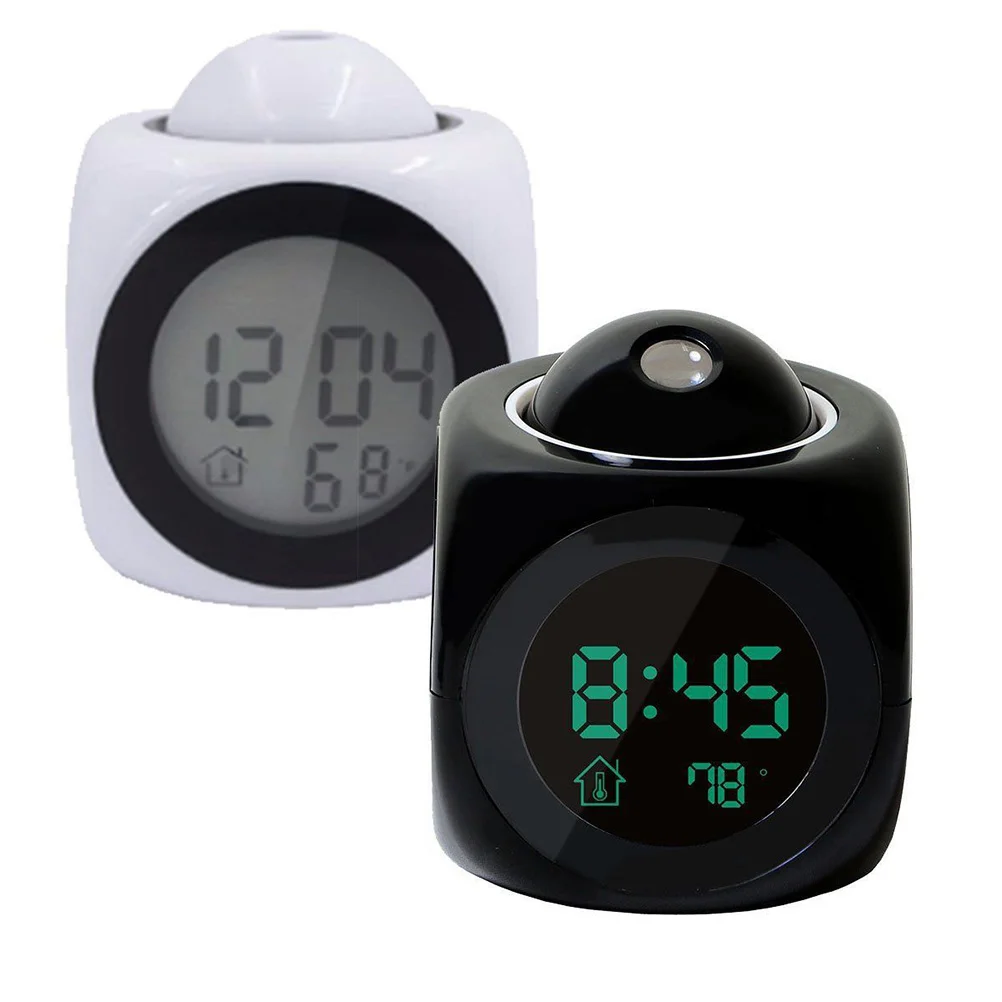 

Multifunctional Projection Alarm Clock with LED Voice Talking Function Digital Alarm Clock 12 /24 Hour With Snooze Hourly Chime