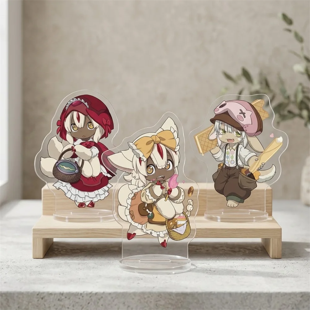 10CM Anime Made in Abyss Acrylic Keychain Model Cosplay Charm Characters Ornament Accessories Goods Collection Gifts