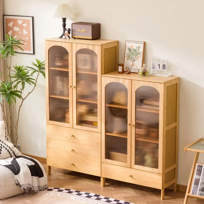 

Black Glass Side Cabinet, Wine Cabinet Display, Storage Against The Wall, Household Living Room, Narrow Vertical Cabinet