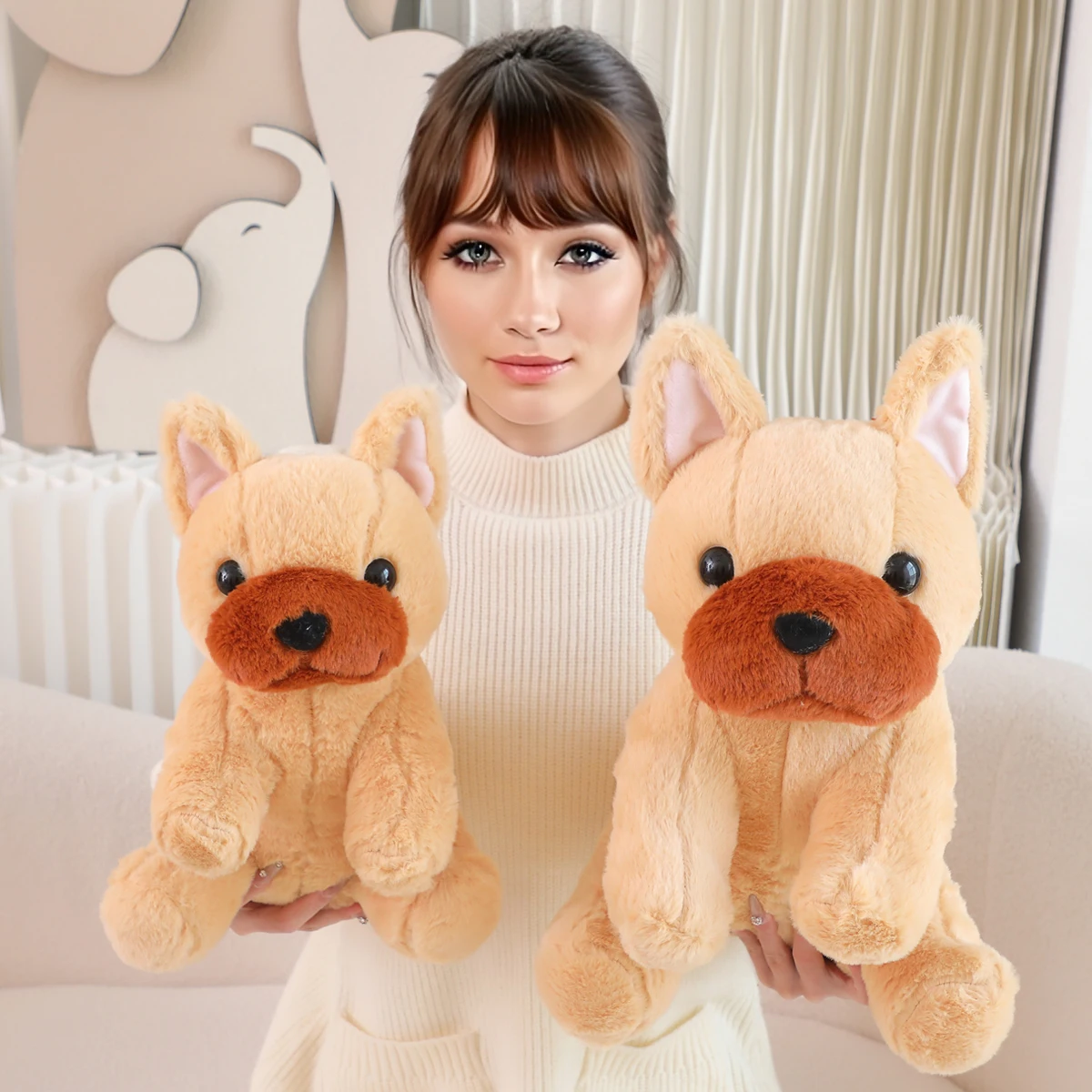 

1pc, Adorable Plush French Bulldog Plush Toy, Cute Plush Toy, Soft Plush Doll, Toys For Kids, Birthday Gifts For Boys And Girls,