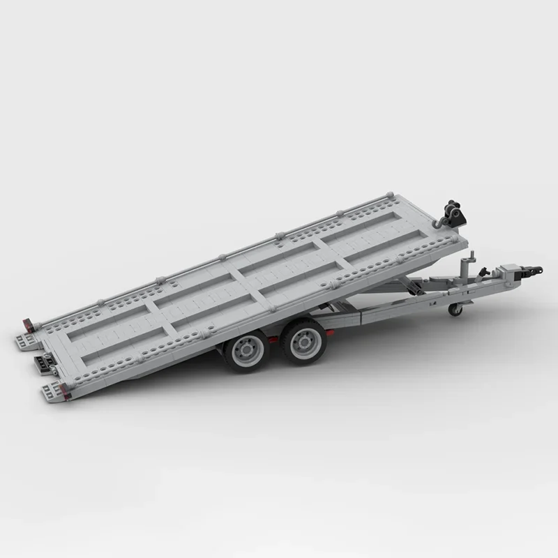 Urban Vehicle Moc Building Bricks Car Transport Trailer Model Technology Modular Blocks Gifts Christmas Toys DIY Sets Assembly