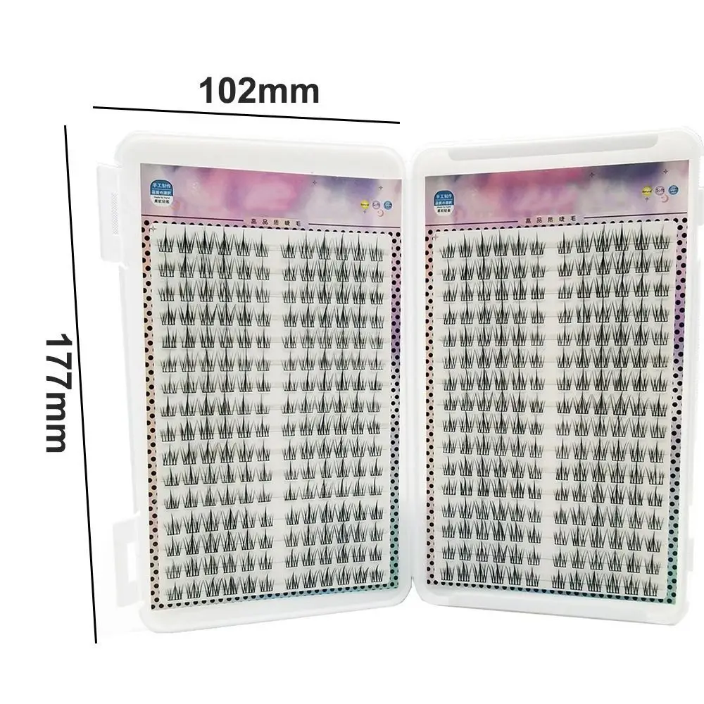 แฟชั่น 32 แถว 3D ขนตาปลอมธรรมชาติ Curl Fluffy Lash Cluster Manga Eye DIY Eyelashes Extension อุปกรณ์แต่งหน้า