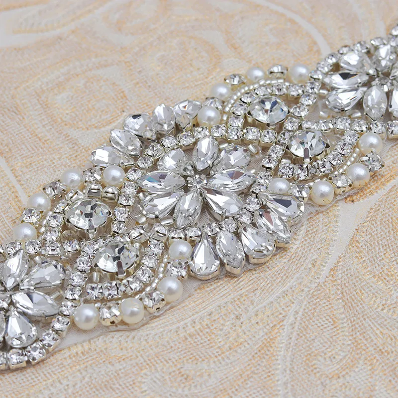 Ceinture de mariée en strass cristal, pour robes de mariée, en diamant, pour fête, bal, Pagaent, accessoires