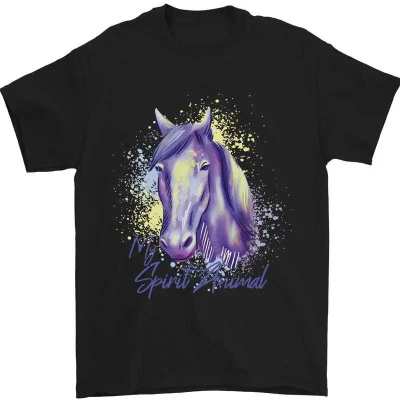 Pferd es mi Spirituell Tier Reiter Herren 100% Baumwolle camiseta