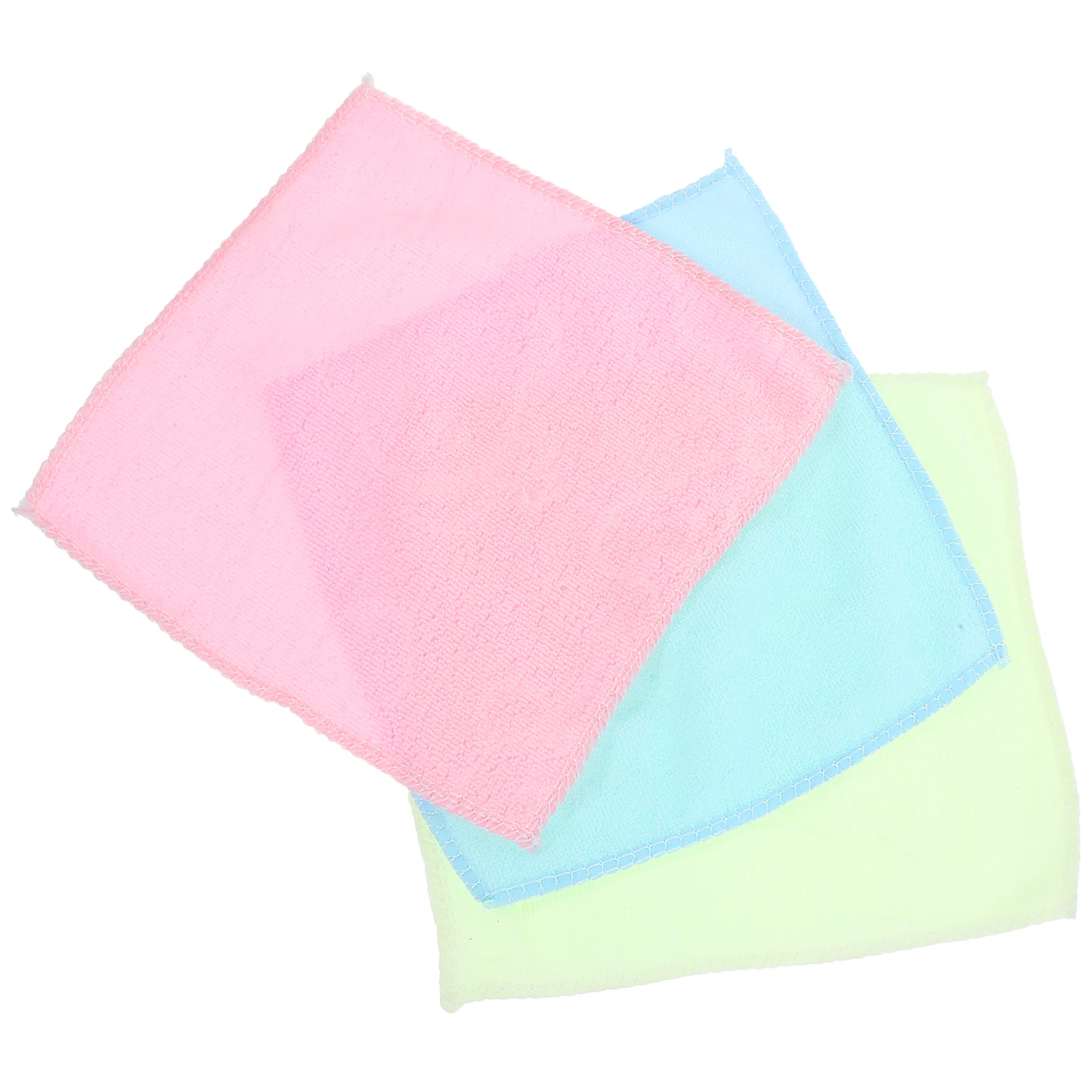 

10 Pcs Fiber Towels Assorted Colors Kitchen Wash Cloths Polyester Eco Friendly Quick Dry Absorbent Body Cloth Microfiber