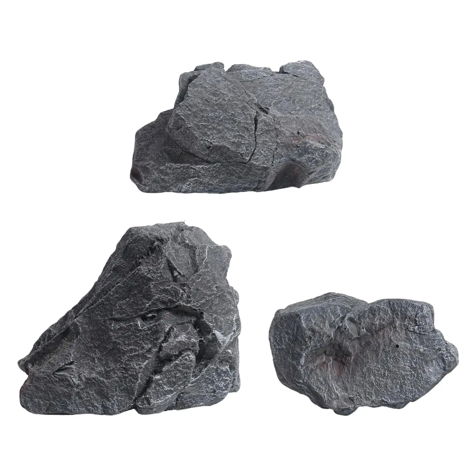 

Artificial Stone Decor Foam Natural Texture Ornament Versatile Lightweight Fake Stone for Yard Garden Outdoor Decor Backyard