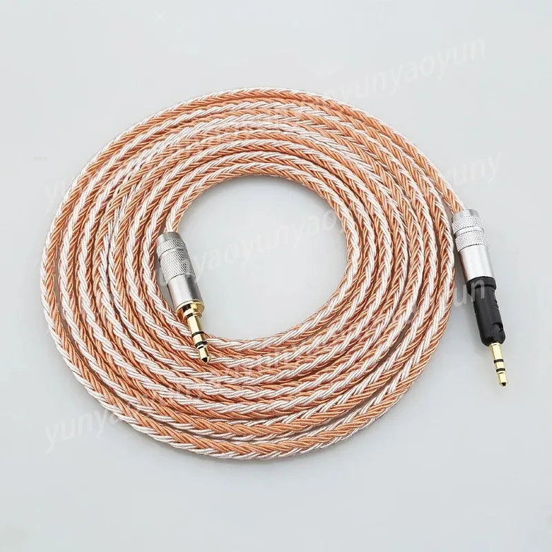 HiFi 2.5mm/3.5mm/4.4mm 8 Core Silver Plated Earphone Cable
