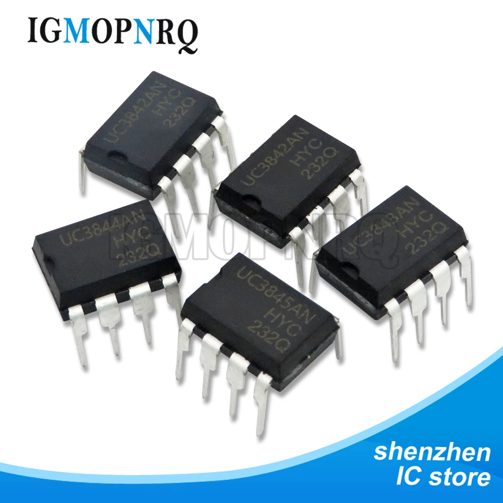 10PCS UC3844B DIP8 DIP8 UC3844BN UC3844 Switch controller Current Mode New