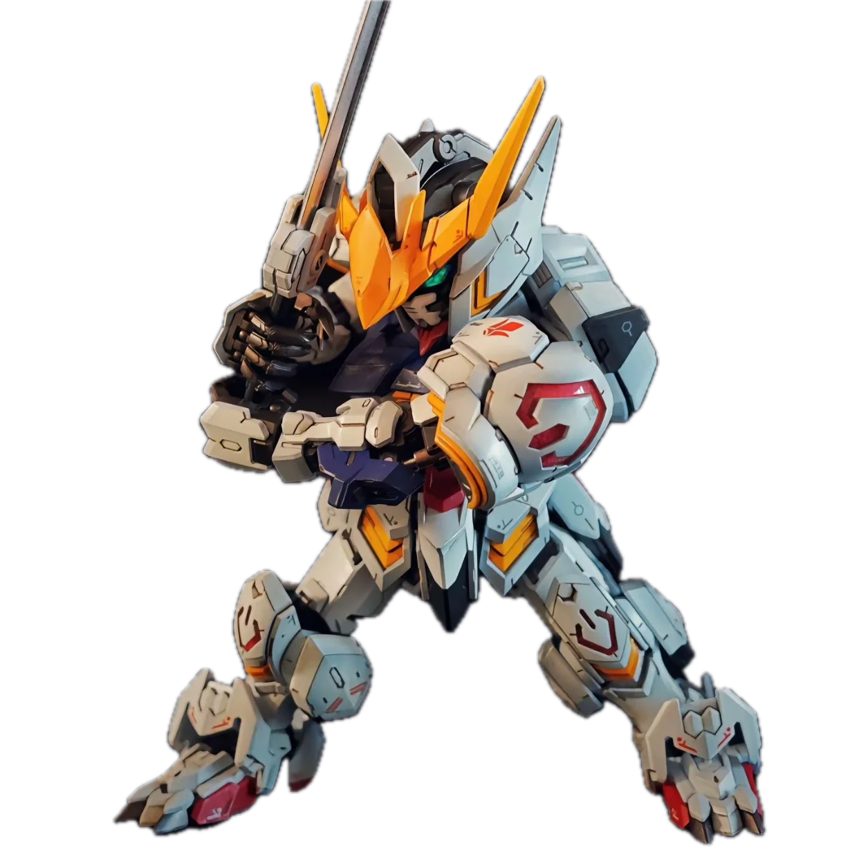 GAOGAO Barbatos MGSD ASW-G-08 مع ملصقات تجميع Mecha أطقم منمذجة تجميع الألعاب