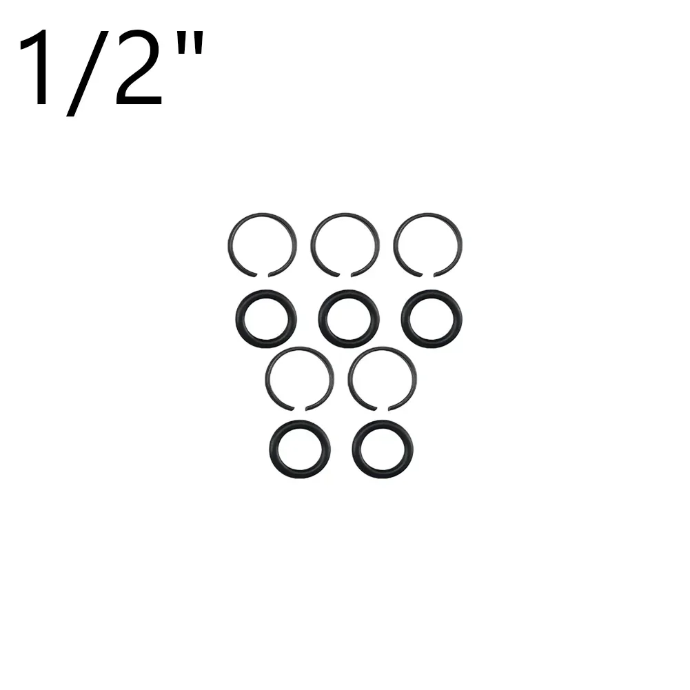 5 set di fermo per anelli con O per anello compatibile con prese per chiave pneumatica per utensili pneumatici da 3/8 1/2 3/4 1 pollice