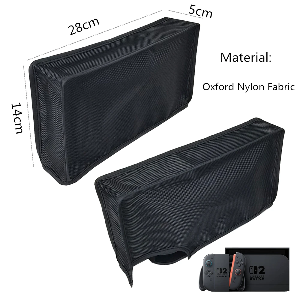 스위치 2용 새 방진 케이스, 스크래치 방지 천 먼지 커버 메쉬 스토퍼 네트, 닌텐도 스위치 2 게임 콘솔 독 호환