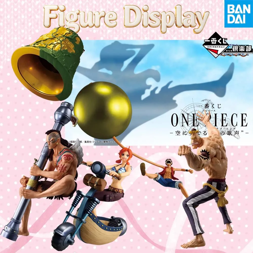 New Official Bandai Ichiban Kuji Monkey D Luffy Nami Mont Blanc Cricket Wyper Golden Bell Anime Figure One Piece