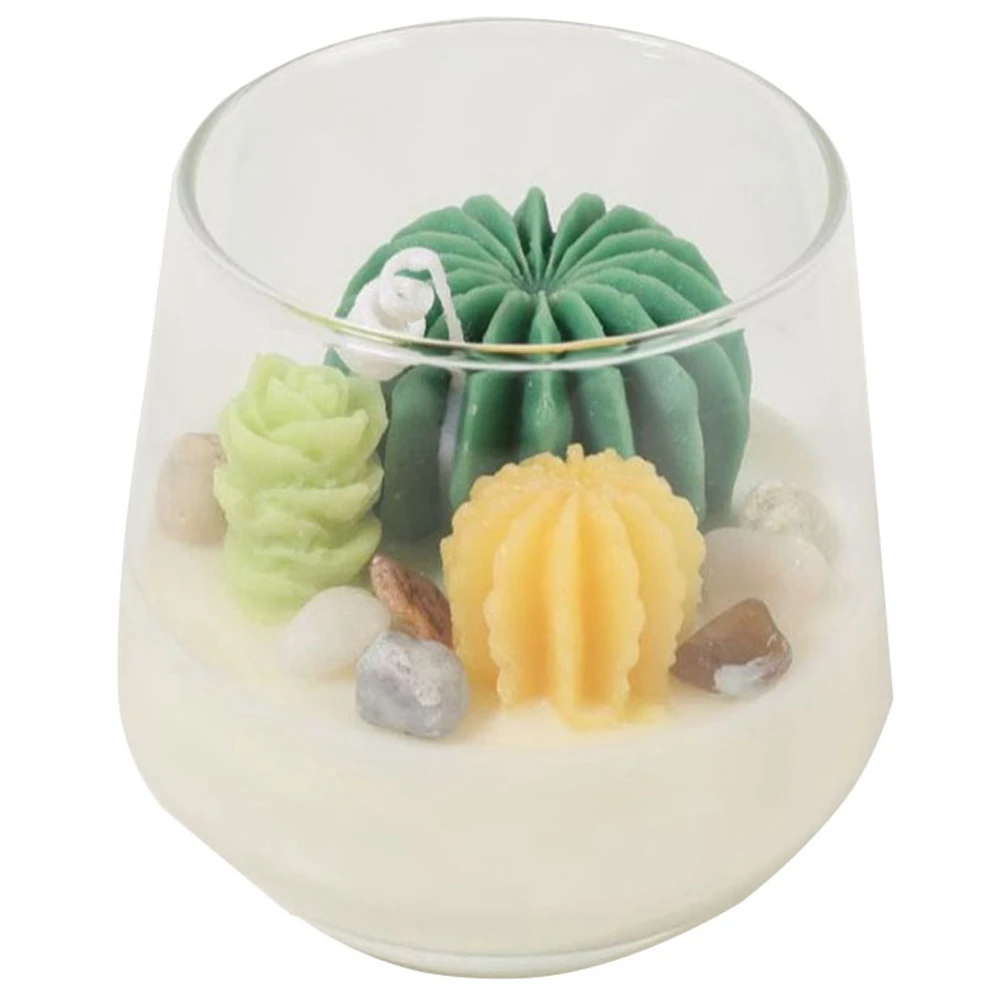 

Succulent Pot Aromatherapy Gift Birthday Aromatherapy Candle Low temperature aromatherapy Birthday Candles Party Home Decoration