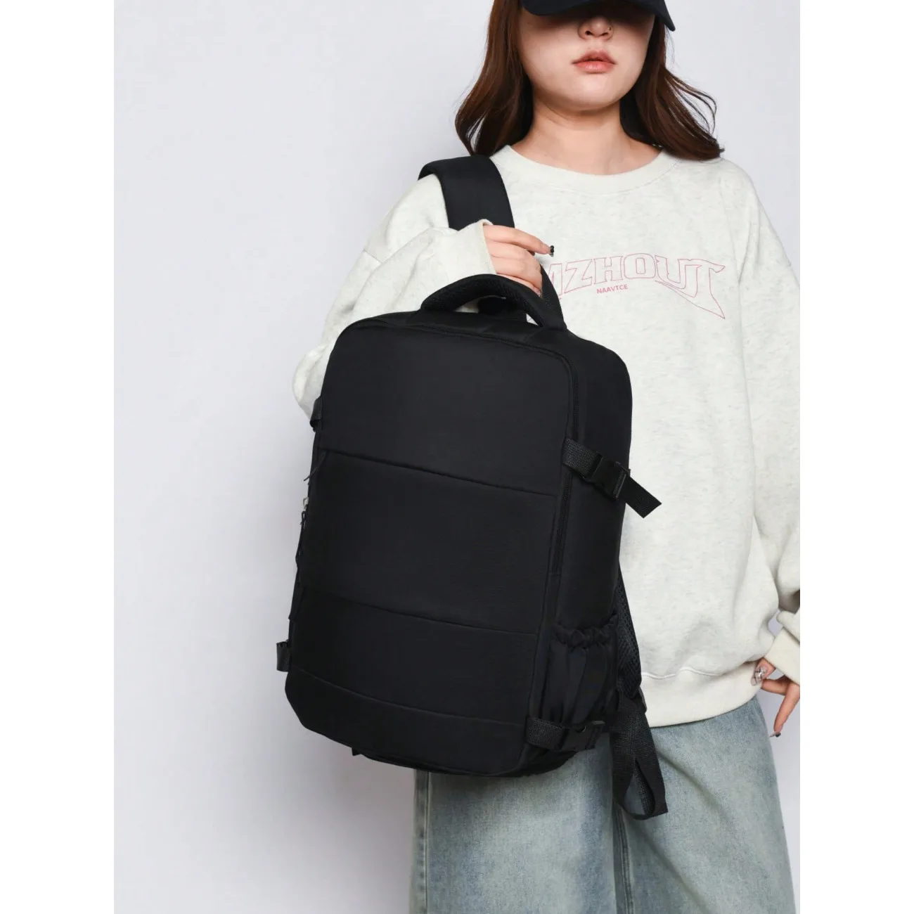 Women's Large Capacity Travel Backpack, Laptop Bag For Office And School, Carry-On Luggage Bag, Suitable For Short-Term Business Trips, Compatible With Ryanair Wizz Air, Large Capacity School Bag