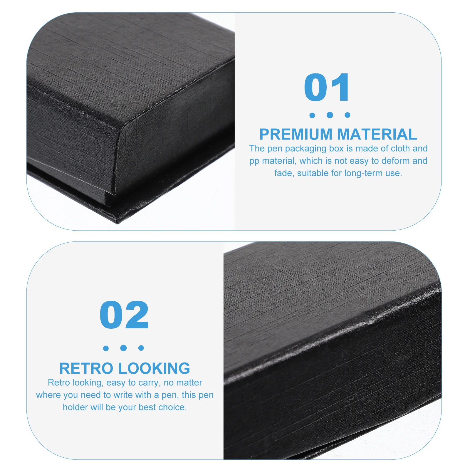 

3Pcs Pen Case Fine Craftsmanship Pen Gift Box Soft Cloth Exterior Protection Against Damage Perfect for Ceremony Business Gift