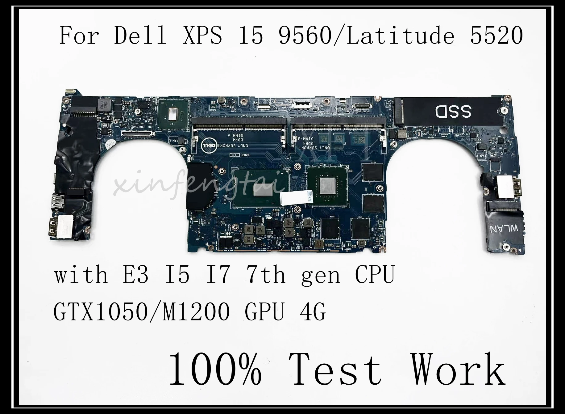 

LA-E331P для Dell XPS 15 9560/Latitude 5520, материнская плата для ноутбука DDR4 с процессором E3 I5 I7, 7-го поколения, 100% тестовая работа