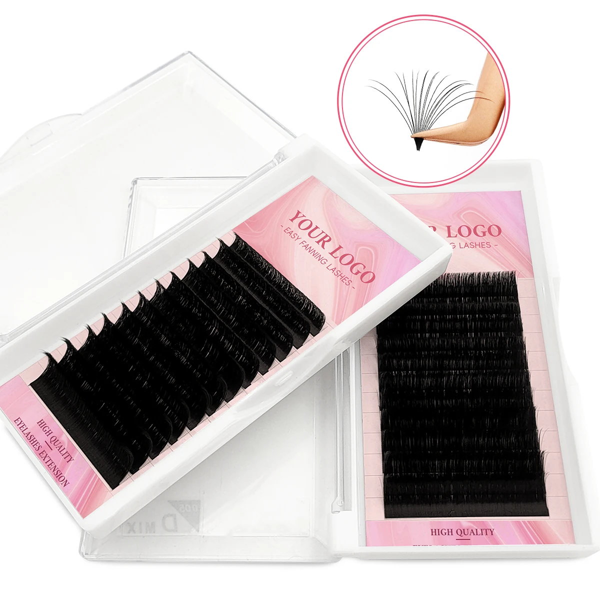 

10PCS Wholesale Hand Made Easy Fanning Easy Fan Volume Eyelash Extensions
