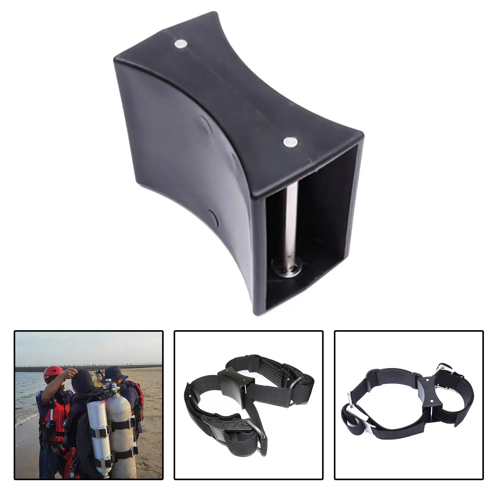 Dive Tank Holder Support Bracket Adjustable Strap Protector Sleeve for Scuba Diving Equipment Cylinder