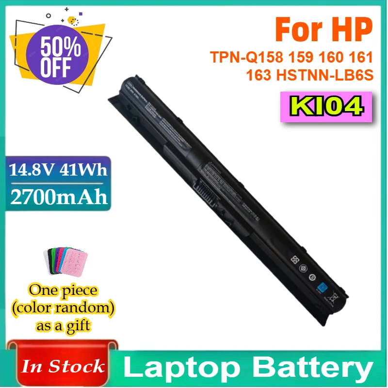 

14.8V KI04 Laptop Battery for HP Pavilion 15-ab 15-an 17-g 15t-ab100 17t-g100 17t-s100 15-ab143cl 14-ab166us 17-ab220nr TPN-Q158