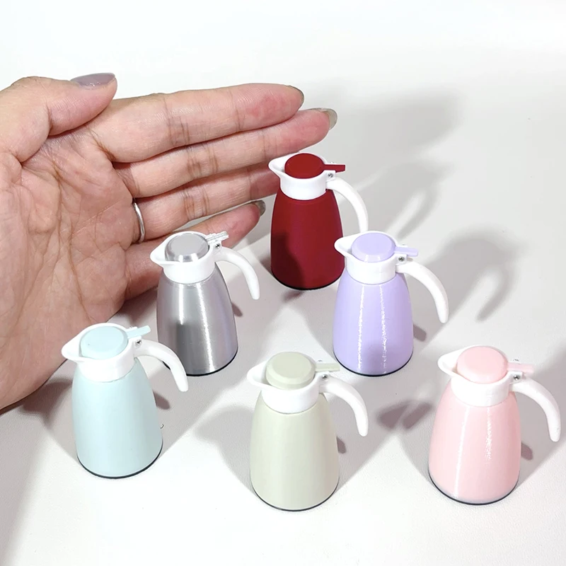 1Pcs Mini Kettle Model Simulation Teapot Model Toys Dollhouse Miniature Simulation Accessories Doll House Decoration