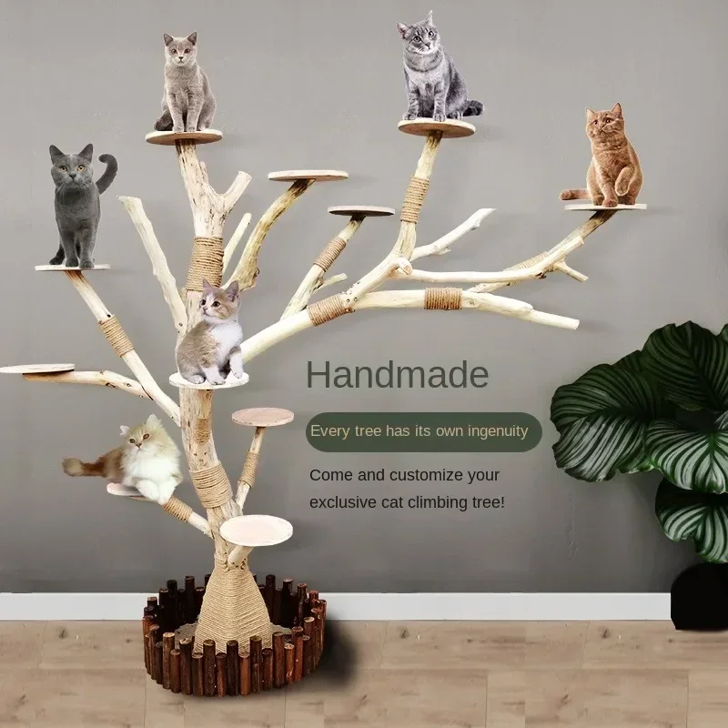 Cat Climbing Frame Wear-resistant Non-stick Hair Jump Platform Integrated Pet Scratching Platform Cat Tree Tower Animal Supplies