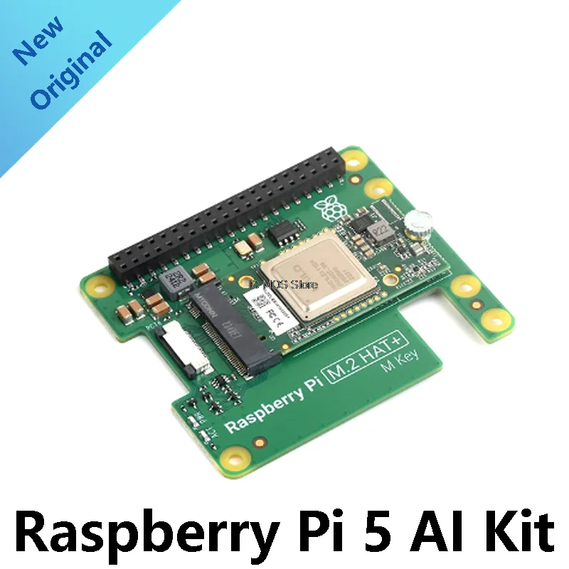 Raspberry Pi 5 AI Kit, Hailo AI Acceleration Module With Raspberry Pi M.2 HAT+, 13Tops Computing Power, Raspberry Pi 5 HAT