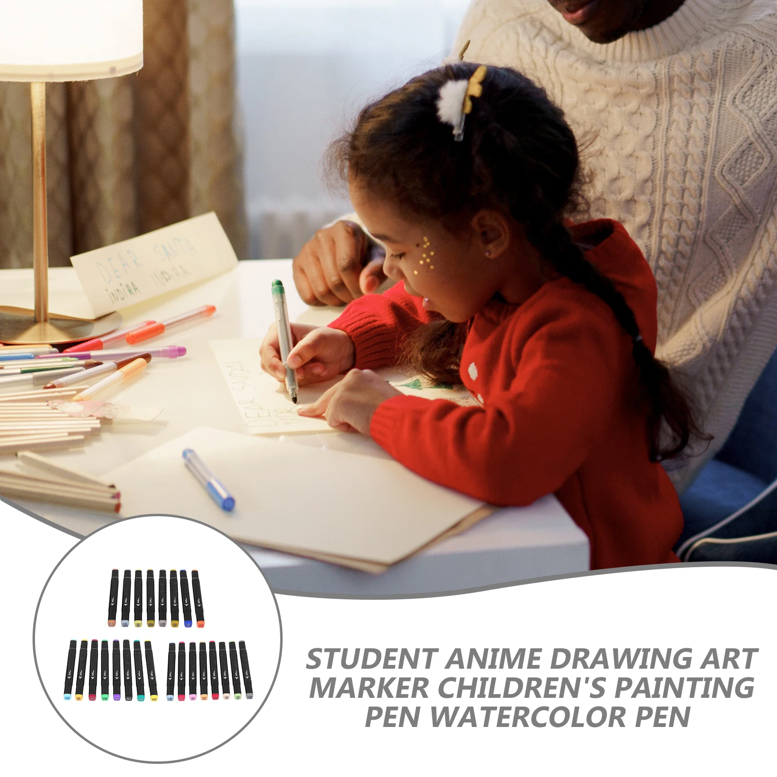 Marker Pen Set Drawing Pens Coloring Markers Multipurpose Plastic for