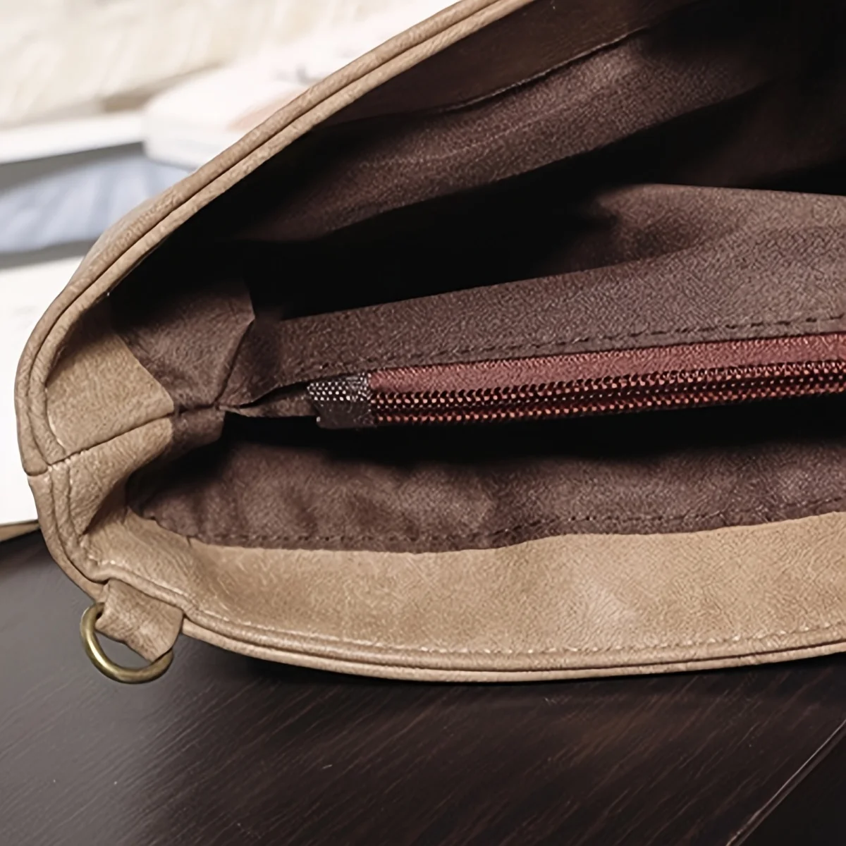 Fashion evening bag, elegant and exquisite, vintage PU leather clutch bag, large capacity wristlet handbag women's wallet envelo image 5
