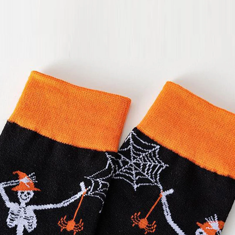 Halloween Cotton Socks for Men Women Skull Vampire Pumpkin Bat Head Funny Warm Fashion Autumn Winter Socks