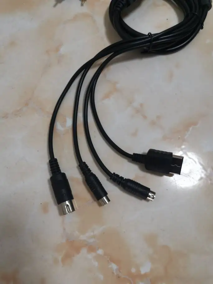 Cable de repuesto RGBS/RGB 4 en 1 para Sega MD1/ MD2 para consola de juegos SS/ DC Dreamcast