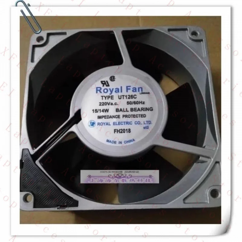 

F FOR ROYAL FAN Model No. TYPE UT126C 220VAC 12038 12CM Cooling Fan