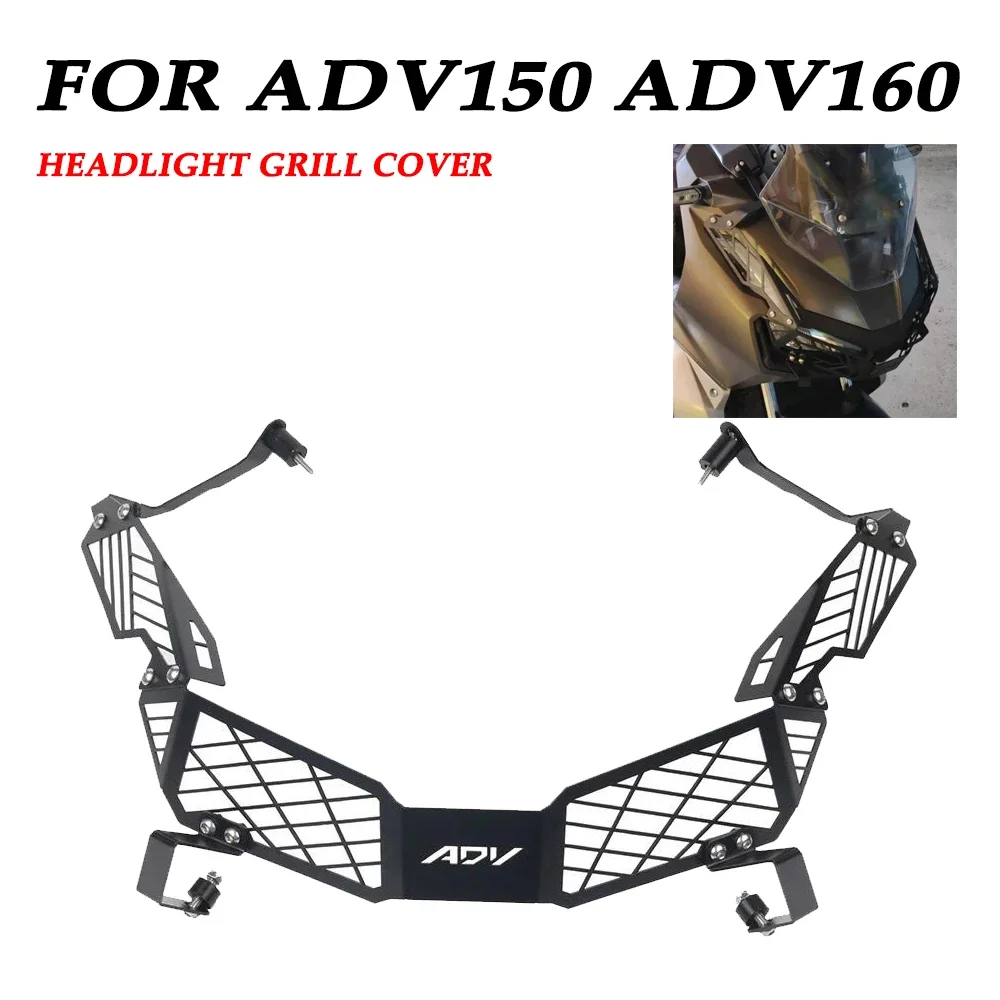 

Headlight Shield Guard Protector Headlamp Mesh Grille Cover For Honda ADV150 ADV 150 160 ADV160 2022 2023 2024 Motorcycle Parts