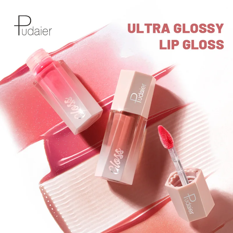 Pudaier Non-stick Cup Lip Gloss Non-fading Lip Lacquer European and American Wholesale Lip Glaze