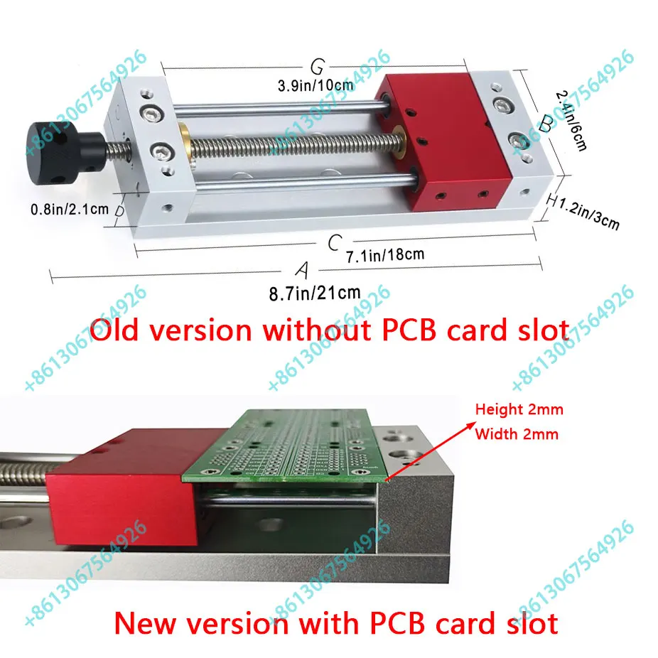 Woodworking parallel-jaw vice aluminium alloy flat tongs vice milling machine bench drill vise fixture tool Can clamp PCB board