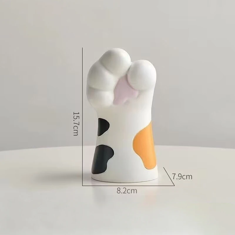 Creative Vase Cat Claw Ornaments Desktop Living Room Home Porch TV Cabinet Office Flower Arrangement Decorations Planter view 6