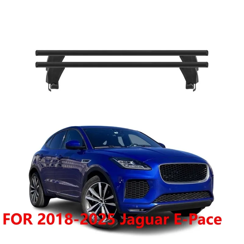

For 2018-2025 Jaguar E-Pace Top Roof Racks Cross Bars 2Pcs Black Aluminum
