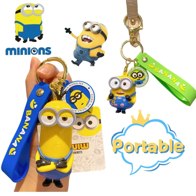 Neue kreative Minions, niedlicher Cartoon-Schlüsselanhänger, hoher Ästhetikwert, modischer und personalisierter Rucksackanhänger als Geschenk für Schüler.