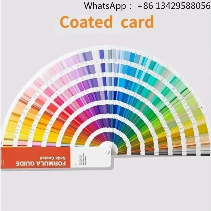 International Standard Color Matching Card Set, Professional Formula Guide with Coated & Uncoated Papers for Designers