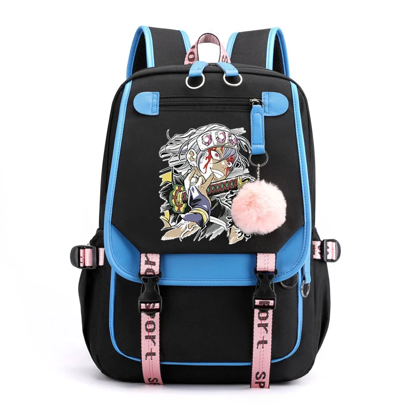 Manga Demon Slayer Casual Bags Teens Canva Bag High School Student Bags Street Style Girls Travel Demon Slayer Notebook Bags Boy