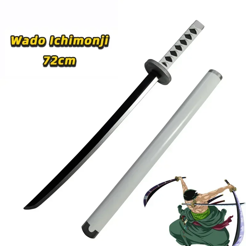 Anime Cosplay Roronoa Zoro Katana Sword Wado Ichimonji Sword PU Role Playing Yama Samurai Weapon Party boy Gifts 72cm/28.35＂